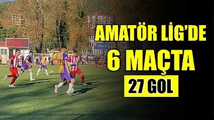 Bartın 1'inci Amatör Lig'de 27 gollü hafta