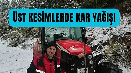Bartın'a yılın ilk karı düştü