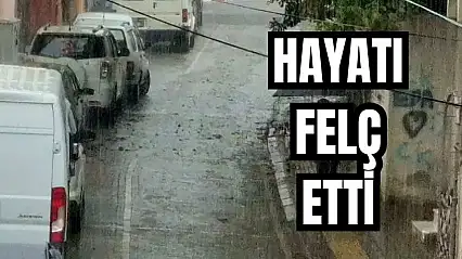 Bartın'da beklenen yağış başladı