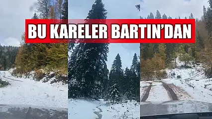 Bartın'ın zirveleri beyaza büründü