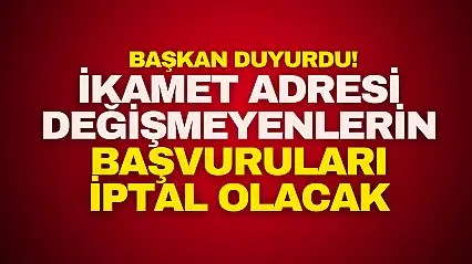 Başvuruları İptal Olacak