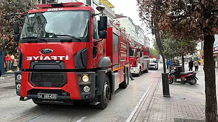 Bolu'da kablolardan yükselen dumanlar ekipleri harekete geçirdi