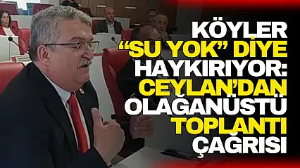 Ceylan: Köyler 'Su Yok' Diye Haykırıyor