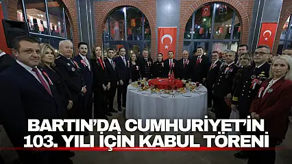 Cumhuriyet'in 103. Yılı İçin Kabul Töreni