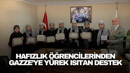 Hafızlık Öğrencilerinden Gazze'ye Yürek Isıtan Destek