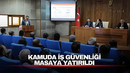 Kamuda iş sağlığı ve güvenliği toplantılarının 43'üncüsü Bartın'da yapıldı