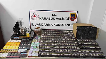 Karabük'te kaçak tütün ve sigara operasyonu