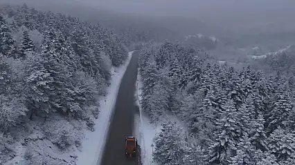 Karabük'ün yüksek kesimleri yeniden beyaza büründü