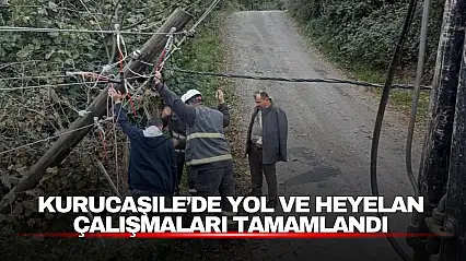Kurucaşile'de ekipler sahadaydı: Yol, heyelan ve direk çalışmaları tamamlandı