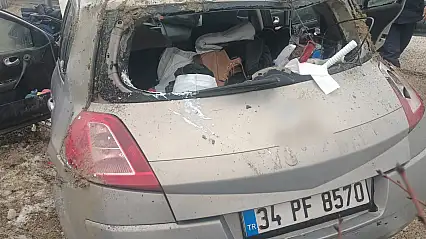 Takla atan otomobilin sürücüsü yaralandı