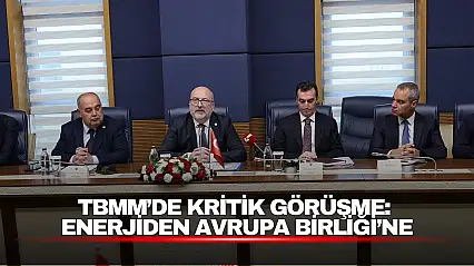 TBMM'de Kritik Görüşme: Enerjiden Avrupa Birliği'ne