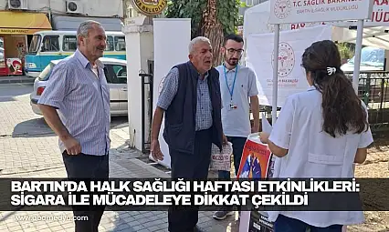 Bartın'da Halk Sağlığı Haftası etkinlikleri