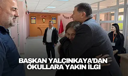 Başkan Yalçınkaya'dan Okullara Yakın İlgi