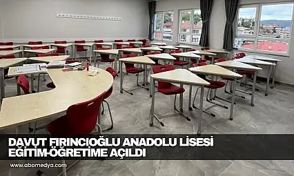 Davut Fırıncıoğlu Anadolu Lisesi Yenilendi!