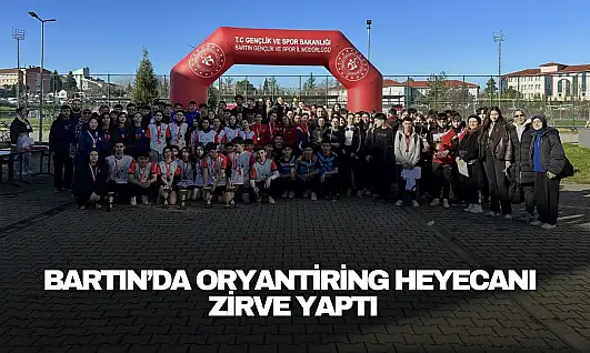 Bartın'da Oryantiring Heyecanı Zirve Yaptı