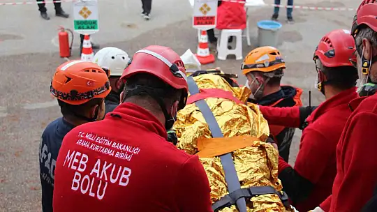 'Bolu'da 5.8'lik deprem' senaryosu gerçeğini aratmadı