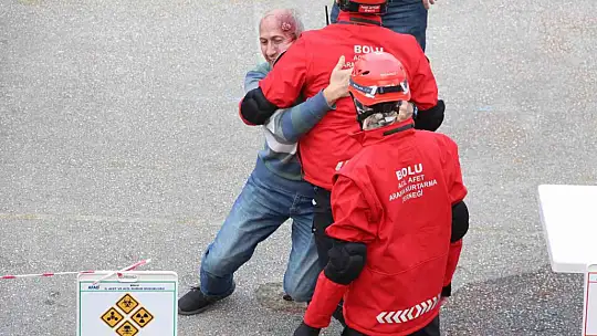 'Bolu'da 5.8'lik deprem' senaryosu gerçeğini aratmadı
