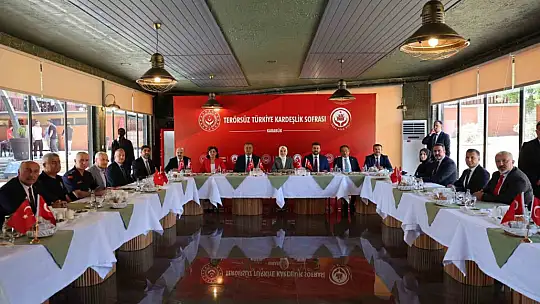 'Terörsüz Türkiye Kardeşlik Sofrası' buluşmaları devam ediyor