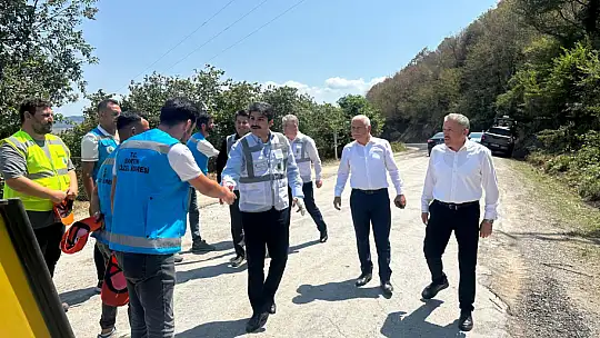 Trafiğe kapatıldı çalışmalar başladı