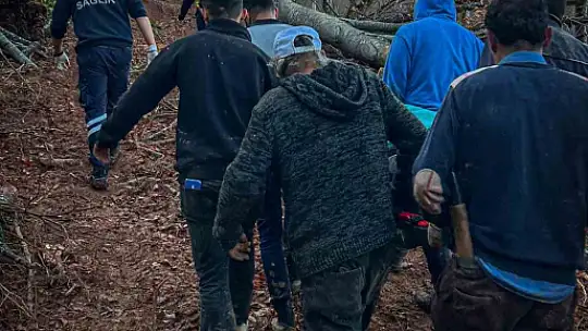 Ağaç keserken yaralanan işçi için seferber oldular