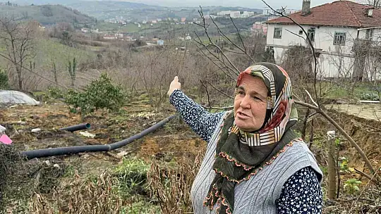 Alaplı'da heyelan nedeniyle bir ev çökme riski oluştu