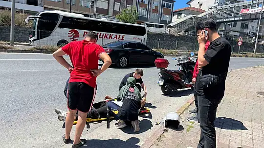 Alaplı'da motosiklet kazası: 1 kişi yaralandı