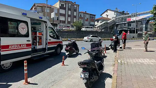 Alaplı'da motosiklet kazası: 1 kişi yaralandı