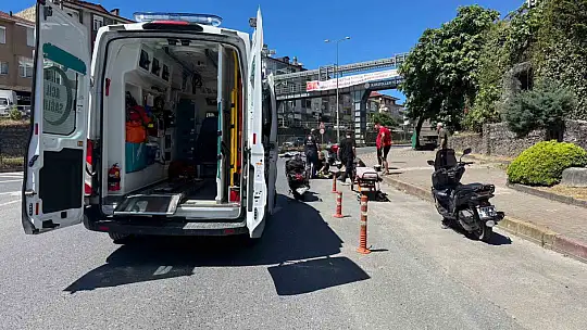 Alaplı'da motosiklet kazası: 1 kişi yaralandı