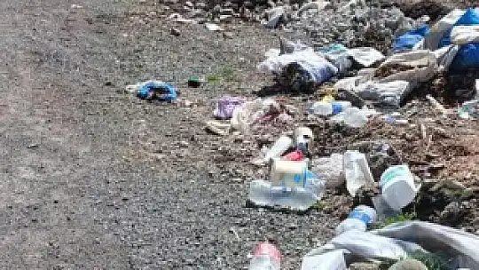 Alaplı'da yol kenarına bırakılan çöpler çevre kirliliğine yol açıyor