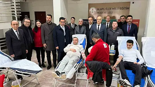 Alaplı Kaymakamlığı'nda kan bağışı etkinliği düzenlendi