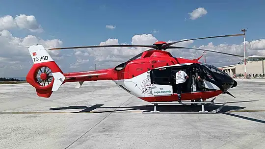 Ambulans helikopter 51 yaşındaki hasta için havalandı