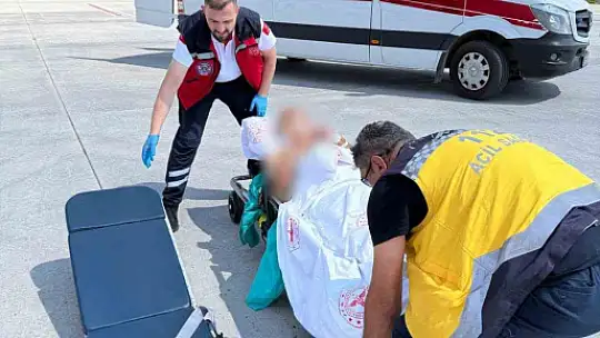 Ambulans helikopter 51 yaşındaki hasta için havalandı