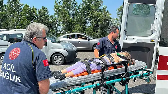 Anadolu Otoyolu'nda iki otomobil çarpıştı: 5'i çocuk 8 yaralı