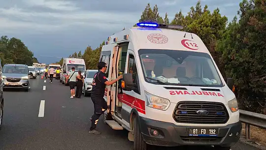 Anadolu Otoyolu'nda zincirleme kaza: 3 yaralı