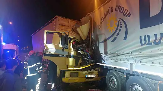 Arıza yapan tıra çarpan kamyon şoförü hayatını kaybetti