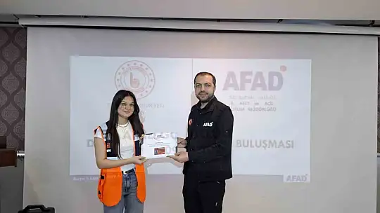 Bartın'da 74 AFAD gönüllüsüne sertifikaları verildi