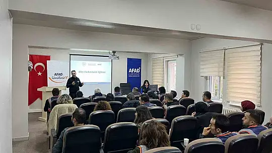 AFAD gönüllülerine farkındalık eğitimi