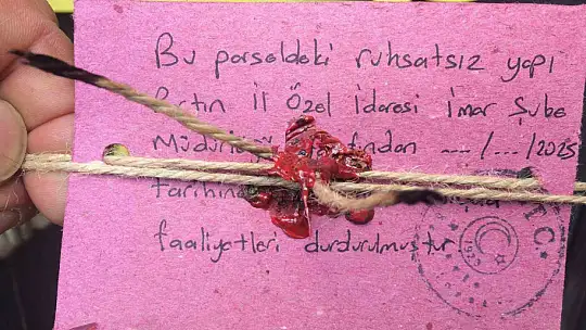 Küre Evi isimli turistik tesis mühürlendi