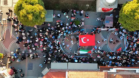 Bartın'da Sumud filosuna destek yürüyüşü