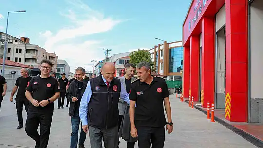 Başkan Özlü itfaiye personelleri ile bir araya geldi