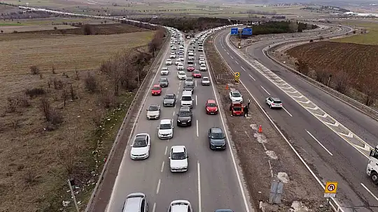 Bayram dönüşünde Kemikli rampalarında trafik yoğunluğu başladı