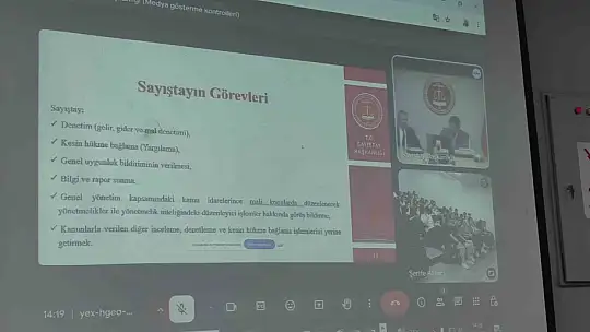 İlk çevrimiçi eğitim etkinliği gerçekleştirildi