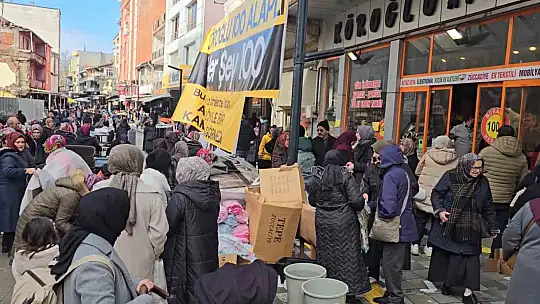 Bir ürün daha fazla alabilmek birbirleriyle yarıştılar