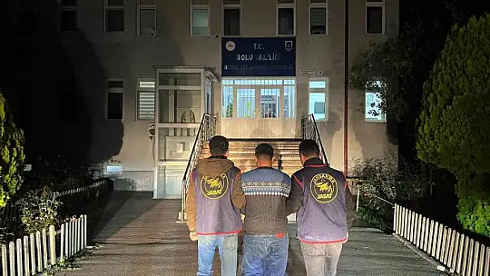Bolu'da 13 yıl kesinleşmiş hapis cezası bulunan aranan şahıs yakalandı