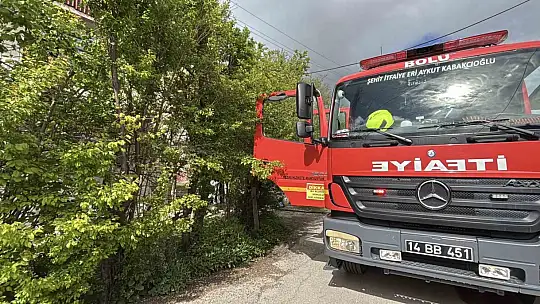 Bolu'da 2 katlı evin banyosunda çıkan yangın söndürüldü
