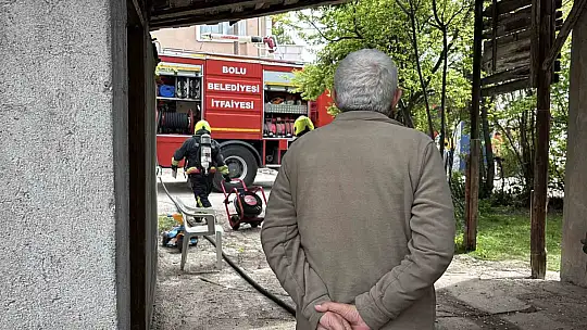 Bolu'da 2 katlı evin banyosunda çıkan yangın söndürüldü
