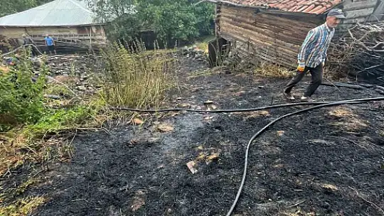 2 köy ve 1 mahallede ot yangını