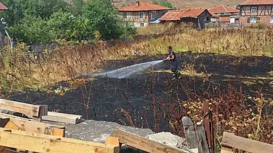 2 köy ve 1 mahallede ot yangını