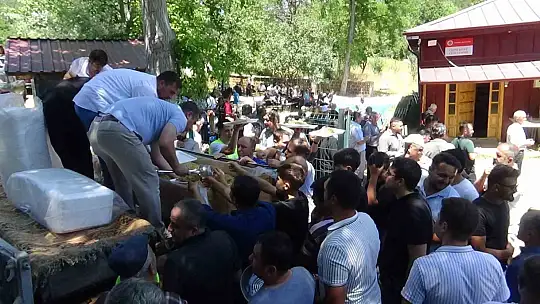 Bolu'da 200 yıllık geleneğe yoğun ilgi: Kazanlar kaynadı, pehlivanlar kıran kırana güreşti