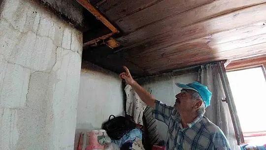 Ahşap evde korkutan yangın: Köylüler faciayı önledi